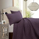 Hiend Accents Purple Velvet Diamond Pattern Quilt Queen/full Luxury Regency. Fixed Price $149.99.