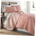 Paisley Quilt Set King / California 41 - Perfect Coral Haze. Fixed Price $91.56.