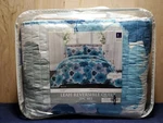 Lush Decor Reversible Quilt 3 Pc. Set Leah-blue. Fixed Price $70.00.