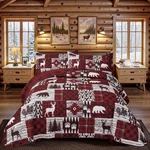 Tritard Cabin Quilt Set Full Queen 90X96 Reversible. Fixed Price $89.99.