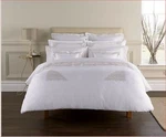 Christy Hampton 3P Embroidered Full Queen Duvet Cover Shams White Natural $620. Fixed Price $295.95.
