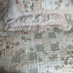 Vtg Quilt Victorian Heart 100% Cotton Shabby Chic Farmhouse Bedspread *read. Fixed Price $55.00.