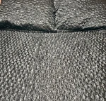Candice Olson Ventura Hourglass Shiny Teal Quilted Duvet Coverlet & 2 King Shams. Fixed Price $49.89.