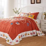 Topanga Quilted Bedspread Set, 3-PIECE Jumbo King, Multi By Barefoot Bungalow. Fixed Price $229.99.