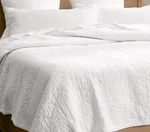 Grandin Road King Size White Diamond Stitched Cotton Quilt. Fixed Price $69.99.