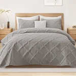 Exclusivo Mezcla King Set- Light Grey Bedding With 2 Pillow Sha. Fixed Price $47.23.