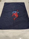 Pottery Barn Marvel Spider Man Quilt Twin Size Blanket Blue Web Bedding Retired. Fixed Price $108.00.
