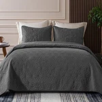 Whale Flotilla King Quilt Bedding Set Soft Grey All Seasons Lightweight Geometri. Fixed Price $57.95.