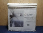 Surya Dawson Linen Duvet And Covers With White Finish Full/queen. Fixed Price $79.99.