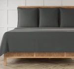 Ann Gish The Art Of Home Neo 3PC F/q Matelasse Coverlet Euro Shams Charcoal Nip. Fixed Price $224.71.