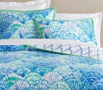 Pottery Barn Lilly Pulitzer Oh Shello Full/queen QUILT+1 Std Sham Blue Coastal. Fixed Price $429.99.