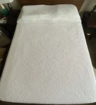 Vintage Sears Spirit Of America Chenille Coverlet Bedspread White Full/queen. Fixed Price $59.99.