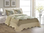 Fancy Linen Sized Quilted Coverlet Bedspread Set New (full/queen, Beige .... Fixed Price $34.64.