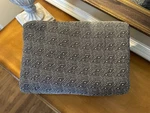 West Elm Reflections Matelasse Origins Full/queen Coverlet Charcoal Flaw Hole. Fixed Price $74.00.