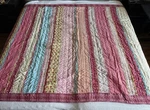 The Company Store 5PC Pink Rag Style Quilt Set W/2 Shams &2 Accent Pillows 84X67. Fixed Price $125.00.