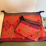 2 Boho Boutique Nadia Shams Pillowcases Reversible Ellerly Bohemian. Fixed Price $64.00.
