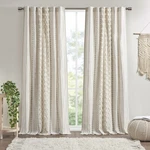 Ink+ivy 100% Cotton Printed Curtain Panel With Chenille Stripe Lining Home Decor. Fixed Price $93.74.