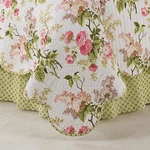 4-PC Waverly Emma's Garden Blossom Queen Quilt Set Shabby Chic Pink Cabbage Rose. Fixed Price $140.76.