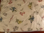 Mary Jane's Home Cottage Roses Floral King Quilt 102 X82 Janes Farm Revers. Fixed Price $59.99.