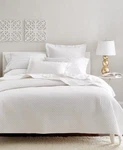 Charter Club Damask Quilted Cotton 3-PC. White Coverlet Set Full/queen. Fixed Price $54.00.