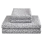 Mooreeke Leopard Cheetah Printed Bed Sheets, Soft Queen, Grey. Fixed Price $35.35.