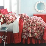 Paisley Floral Ikat Queen Quilt Set 3PC Studio New Pink Lime Blue White Cotton. Fixed Price $98.00.