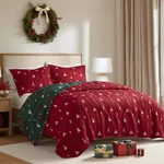 Madison Park Christmas Coverlet Set Festive Jacquard Design 3 Piece - All. Fixed Price $108.32.