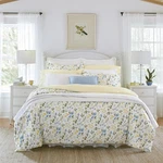Laura Ashley Home - Full/queen Duvet Cover Set, Blue & Yellow Meadow Floral. Fixed Price $72.24.