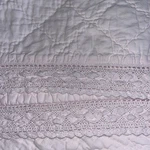 Simply Shabby Chic Quilt Linen Cotton Blend Crochet Trim Pink Full/queen. Fixed Price $99.99.