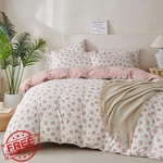 Bupird Comforter Queen Floral 3PC Soft Cute Fresh Botanical Bedding. Fixed Price $74.99.