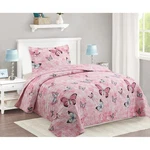 Marcielo Kids Butterfly Pink Twin Quilt Set 2PC Luxury Bedding Cherry Blossom. Fixed Price $20.00.