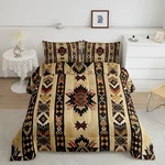 Feelyou Wood Southwestern Bedding Set Queen Size Geometric Comforter Trib.... Fixed Price $101.99.