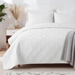 Whale Flotilla Extra Soft King Quilt Bedding Set, Lightweight White Bedspreads. Fixed Price $43.66.
