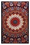 Sunshine Joy Indian Dark Star Elephant Tapestry - Orange & Blue 60X90 Inches. Fixed Price $44.19.