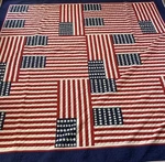 Tommy Hilfiger Queen Patchwork American Theme Multicolor Quilt 90X90 In. Fixed Price $225.00.