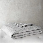 Hudson Park Collection Pale Silver Rippled Texture King Coverlet. Fixed Price $139.00.