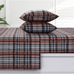 Tribeca Living Brentwood Plaid 170-GSM Flannel Extra Deep Pocket Sheet Set Wi.... Fixed Price $77.42.