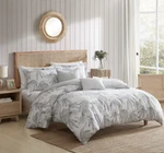 Tommy Bahama Kayo Gray White Full Queen Bonus Duvet Cover Set Shams. Fixed Price $93.49.