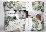 New Tahari Home King Green And White Cotton Printed Scallop Quilt Floral 106X92. Fixed Price $119.99.