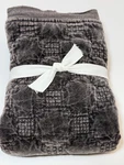 Pottery Barn Velvet Lattice Stitch Quilted Euro Sham, Charcoal Gray. Fixed Price $31.99.