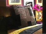 Ralph Lauren New Bohemian Black Beaded Quilted Euro SHAM(1). Fixed Price $115.00.