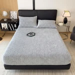 Ziqinpsq King Size Flannel Fitted Sheet Winter Warm Deep Pocket 15" Bed. Fixed Price $50.36.