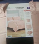 Mainstays Blush Pink 10 Piece Bed Bag Comforter Set With Sheets, King. Fixed Price $29.00.