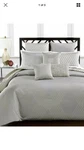 5 Pc Hotel Collection Keystone Pewter F/queen Duvet COVER+4 Sham Set, New. Fixed Price $399.00.