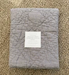 Restoration Hardware Belgian Linen Diamond Stitch Quilt Standard Sham Fog. Fixed Price $69.99.