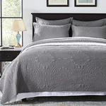 Anluoer Quilt Size Bedding Set-grey Embossed, Queen,. Fixed Price $34.52.