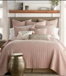 Levtex Home Mills Waffle Blush Cotton 3PC Quilt & Sham Set King Nip. Fixed Price $93.99.