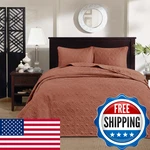 Madison Park King Set Reversible Damask Quilted Coverlet For Size. Fixed Price $151.71.