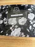 Hallwood Collections 4 Piece Sheet Set King Black Floral. Fixed Price $49.99.