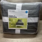 Twin/twin Extra Long Satin Quilt Dark Gray - Room Essentials: Midweight Sateen. Fixed Price $14.99.